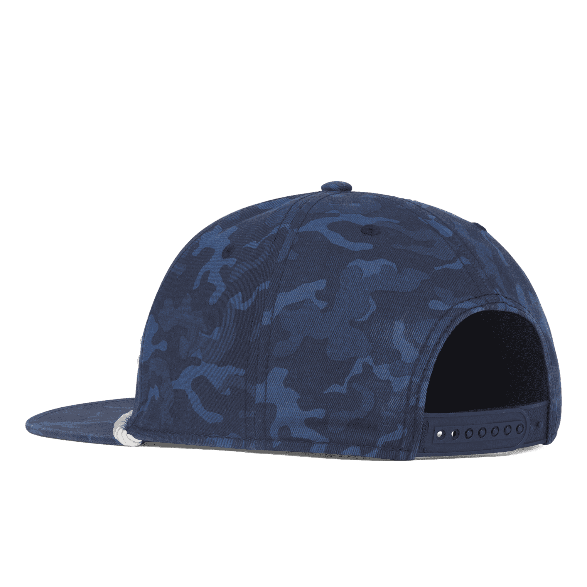 Navy Camo Cotton Rope Flat Bill