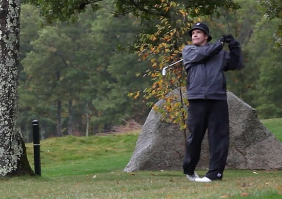 Todd eyeing his approach.