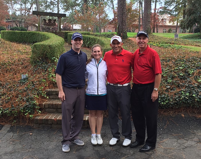 Team Titleist Staff member Abby L. with what she...