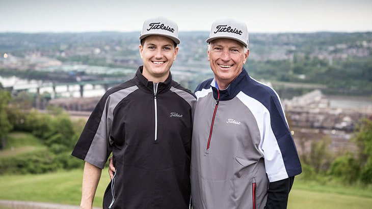 The Titleist crew had a special consultant during...
